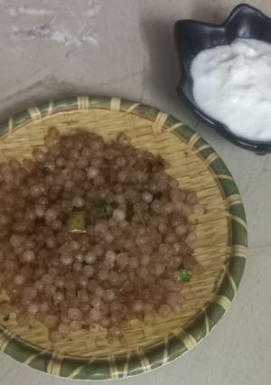 A picture of Sabudana Khichadi.