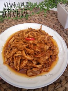 Foto resep Ayam suwir kecap | ayam suwir kondangan