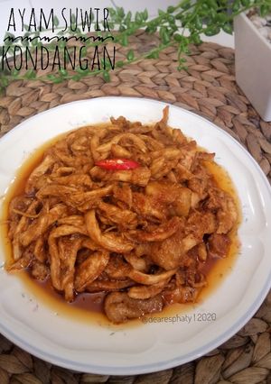 Foto resep Ayam suwir kecap | ayam suwir kondangan
