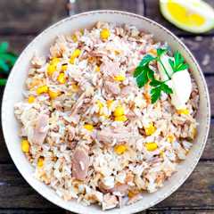 🍚Tonhalas rizses,,rongálás" 15 - perces vacsora 🐟-レシピのメイン写真