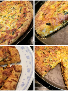 A picture of Homemade Stuffed Crust Pizza.