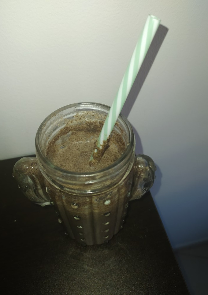 Una foto de Shake de oreo y plátano "saludable"