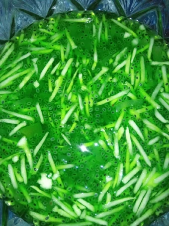 Cara Gampang Membuat Resep Es segar (merkasih) mentimun,rumput laut, kolang Kaling selasih yang Bikin Ngiler Anti Ribet, Uenak Banget