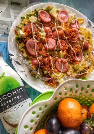 Hình của món Bánh tráng nướng Đà Lạt.
