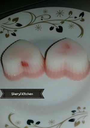 Foto resep Puding isi strawberry