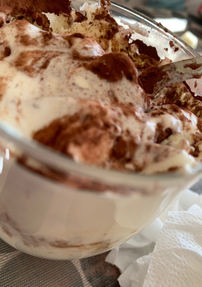 Una foto de Triple blanco con cacao