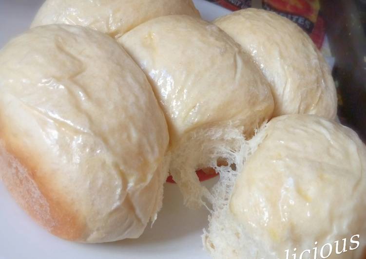 White Bread Rolls Without Oven