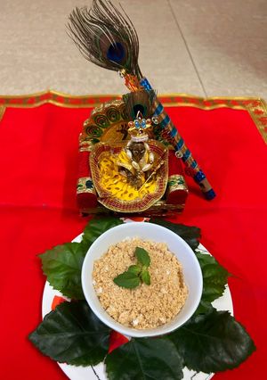 A picture of Panjiri (Bhog prasadam).