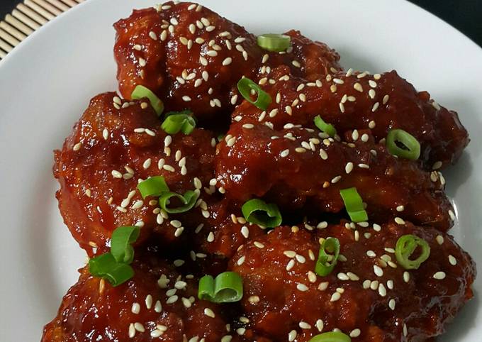 Resep #22 Korean fried chicken wing Yang Laziss