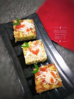 Foto resep Macaroni Omelette #Maree