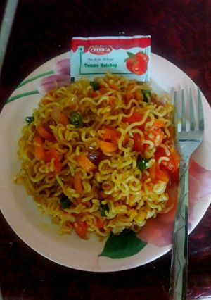 A picture of Veg noodles.