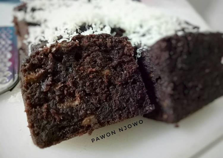 Bolu pisang coklat (mirip brownies)π