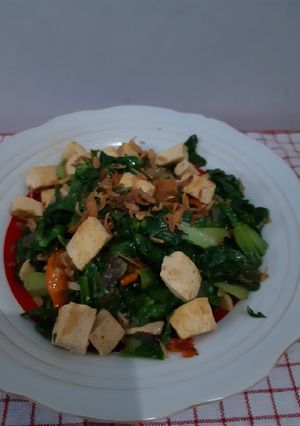 Foto resep Tumis sawi sendok tahu putih