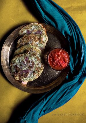 A picture of Onion Dosa.