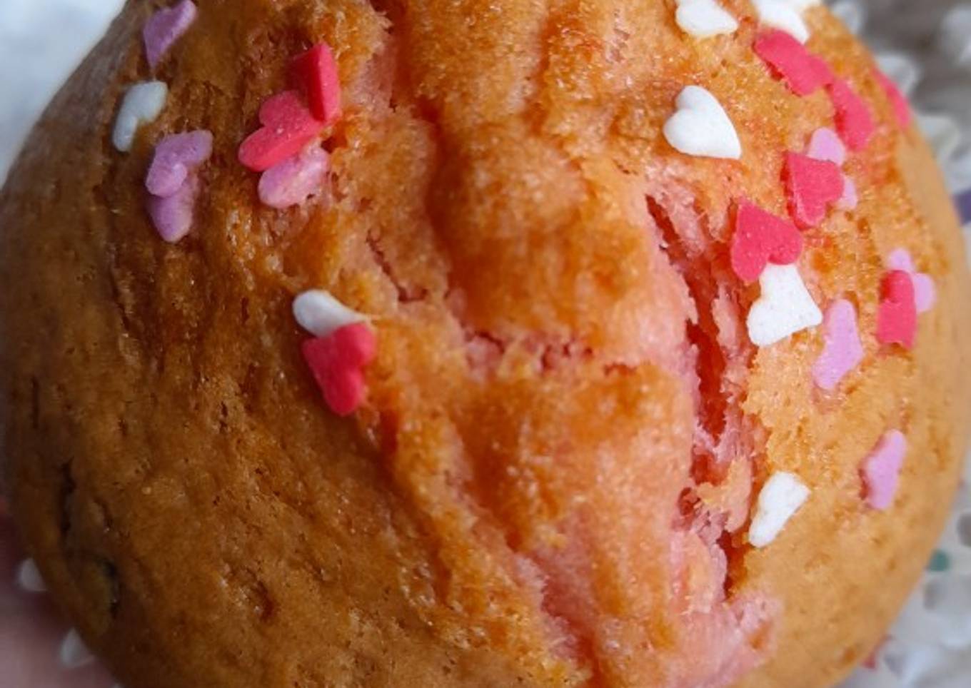 Valentine muffins