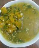 Canh bí đỏ thịt bằm