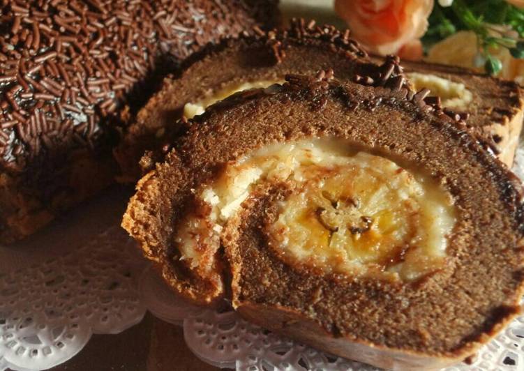 Bolu Gulung Isi Pisang