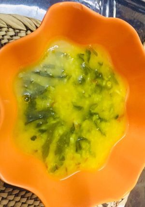 A picture of Spinach daal.