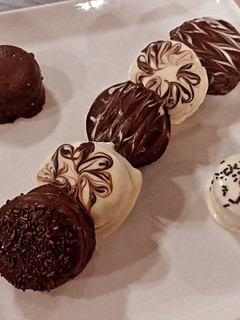 Una foto de Alfajores de chocolate