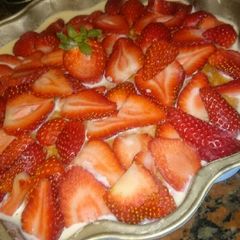 Strawberry cake for valentines day! A picture of Strawberry cake for valentines day!.