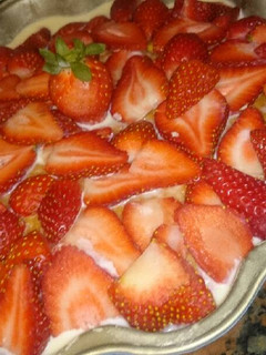 A picture of Strawberry cake for valentines day!.