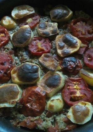 صورة لوصفة صينية كفته مع بندورة وبطاطا
