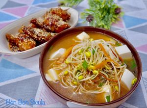 Hình của món Canh Giá Đậu Nành Kim Chi.