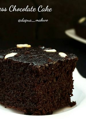 Foto resep Eggless Chocolate Cake Source by chef Farah Quinn