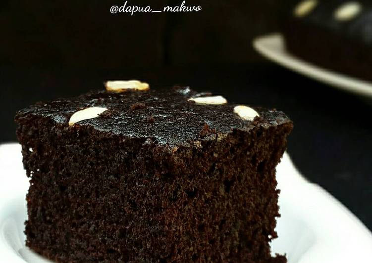 Resep Eggless Chocolate Cake Source by chef Farah Quinn yang Menggugah Selera