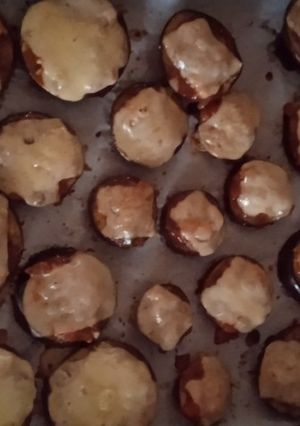 Una foto de Bruschetta de berenjena (o pizza)
