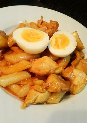 Hình của món Tok gà cay ngon.