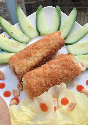 Hình của món Chả giò nhân trái cây chay.