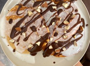 Una foto de Hot cakes “Tres texturas”