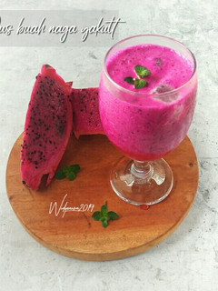 Foto resep Jus buah naga yakult