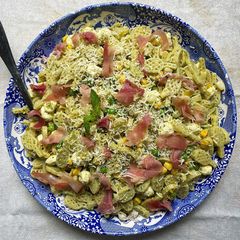 A picture of Rackets & Balls Pesto Pasta Salad.