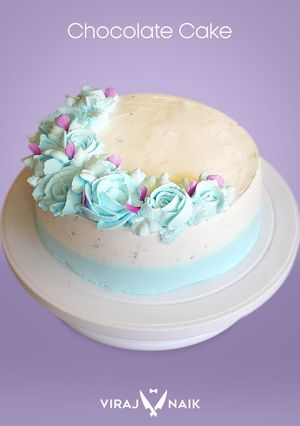 A picture of Eggless Chocolate Cake.