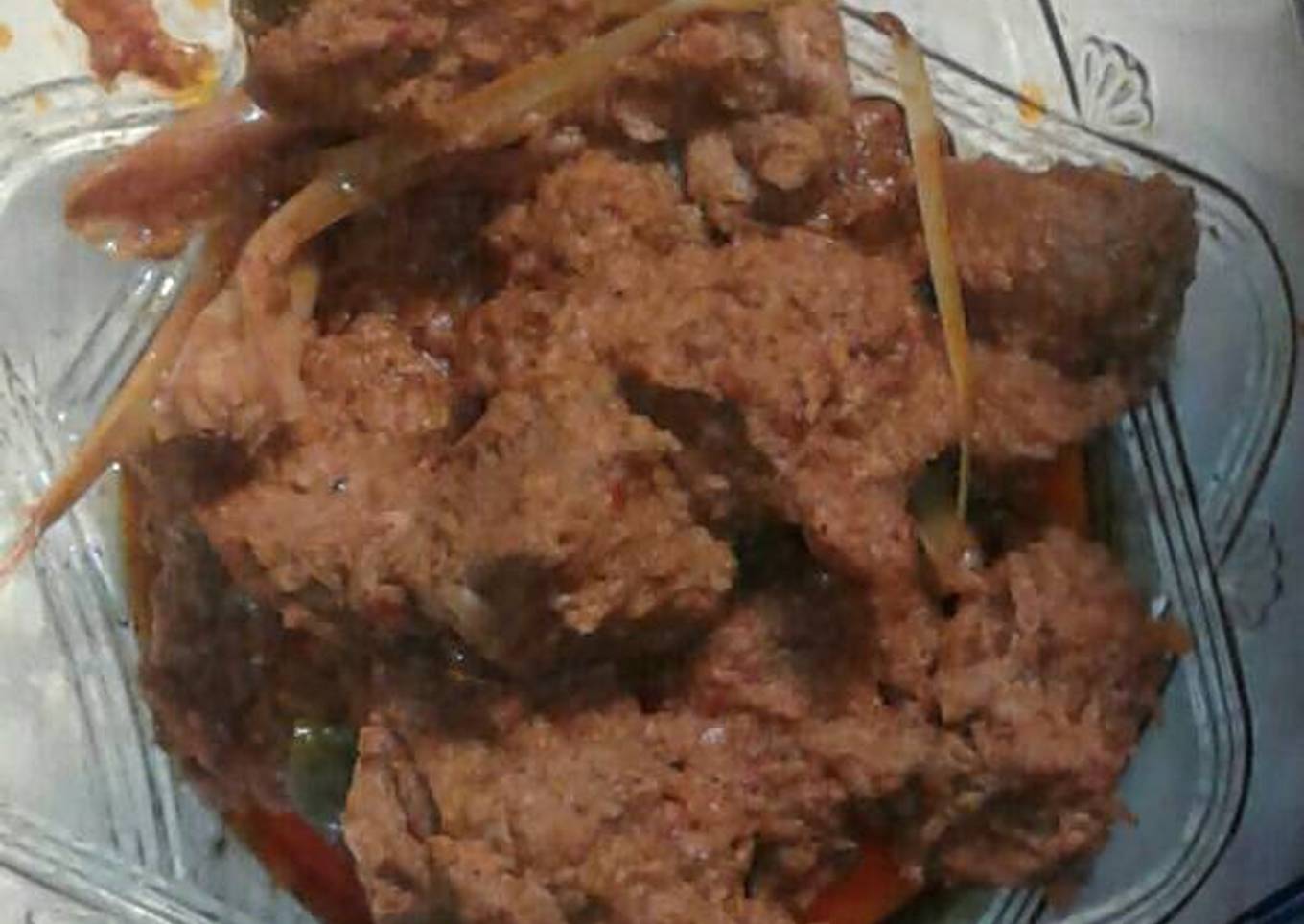 Rendang sapi khas idul adha