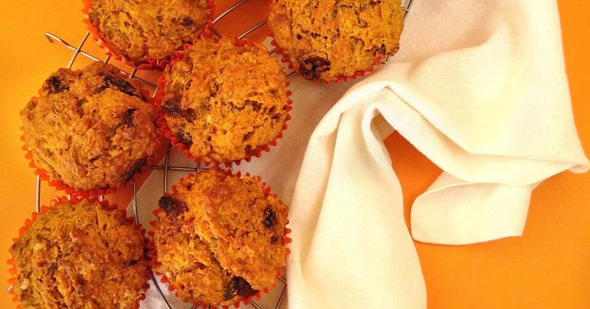 Muffins veganos de plátano y zanahorias🧁🥕🍌 Receta de 🍏 La Cocinera