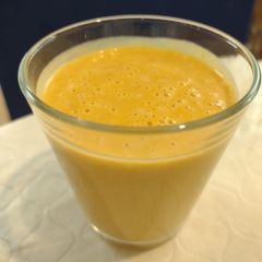 Pumpkin peanut butter smoothie A picture of Pumpkin peanut butter smoothie.