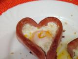 Virsli szív tojással