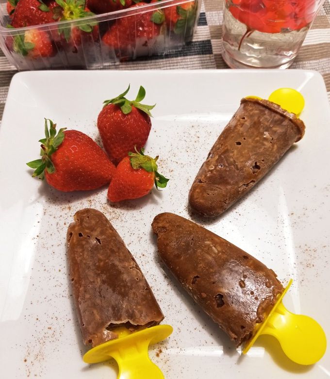 Foto principal de Palitos helados de arroz con leche chocolatada
