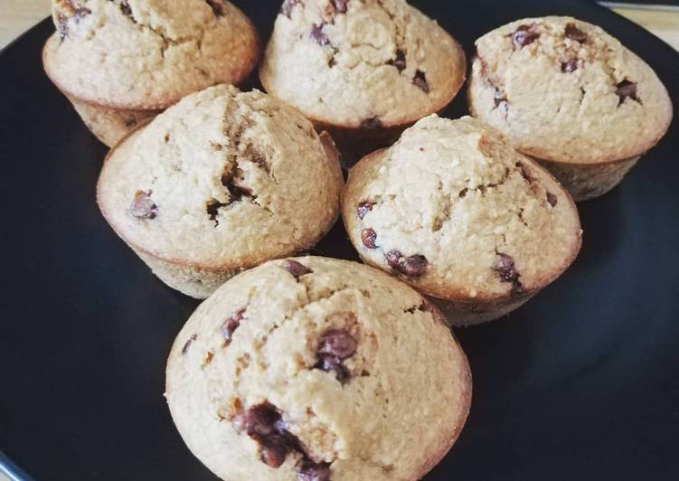 Guide etape par etape a Preparer Fait maison Muffins choco banane healthy