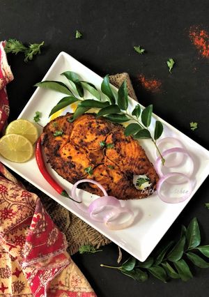 A picture of Kerala Fish Fry.