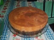Una foto de chocoflan sin leche condensada