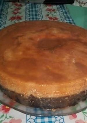Una foto de Chocoflan