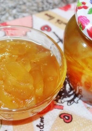 Фото Янтарное варенье из груш дольками.