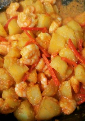 Foto resep Udang Balado Kentang