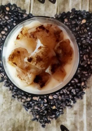 Párolt almás vaníliapuding recept fotója