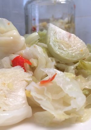 Hình của món Bắp sú muối chua giòn sần sật.