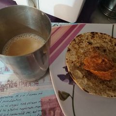 A picture of Jaggery tea.